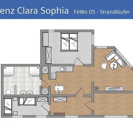 Ferienwohnung Strandlaeufer In Der Residenz Clara Sophia Binz Exterior photo